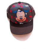 Boné Preto Mickey Aba Reta - Disney